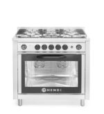 Cuisinière à gaz - 5 feux avec four électrique