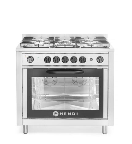 Cuisinière à gaz - 5 feux avec four électrique