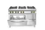 Cuisinière Kitchen Line - 6 feux avec four à convection électrique GN 1/1_2