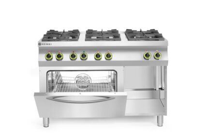 Cuisinière Kitchen Line - 6 feux avec four à convection électrique GN 1/1_2