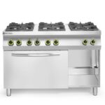 Cuisinière Kitchen Line - 6 feux avec four à convection électrique GN 1/1