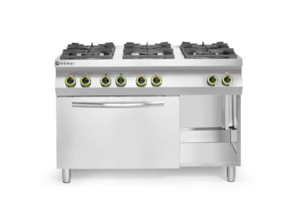 Cuisinière Kitchen Line - 6 feux avec four à convection électrique GN 1/1