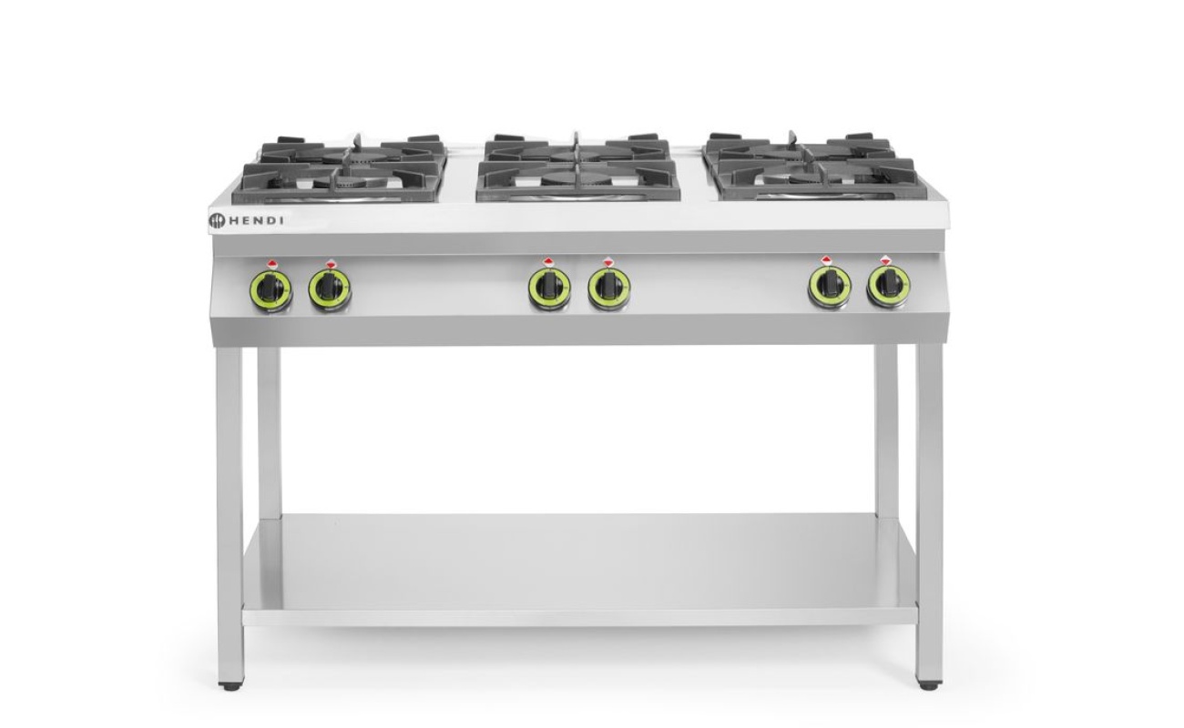 Cuisinière à gaz - 6 feux