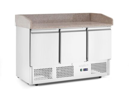Saladette pizza 3 portes avec vitrine réfrigérée 380+40L_2