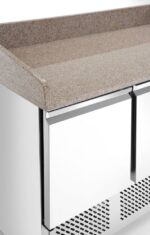 Saladette pizza 3 portes avec vitrine réfrigérée 380+40L_4