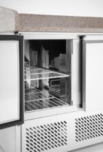 Saladette pizza 3 portes avec vitrine réfrigérée 380+40L_5