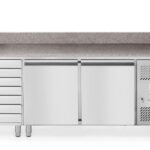 Saladette pizza avec 2 portes et 7 tiroirs 280L
