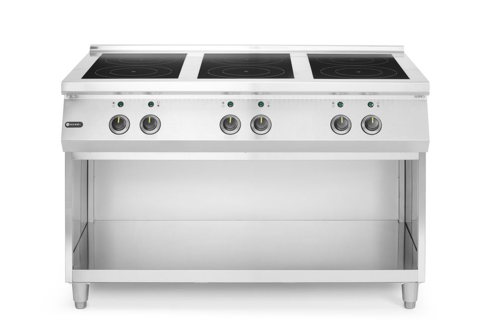 Cuisinière à induction avec 6 foyers