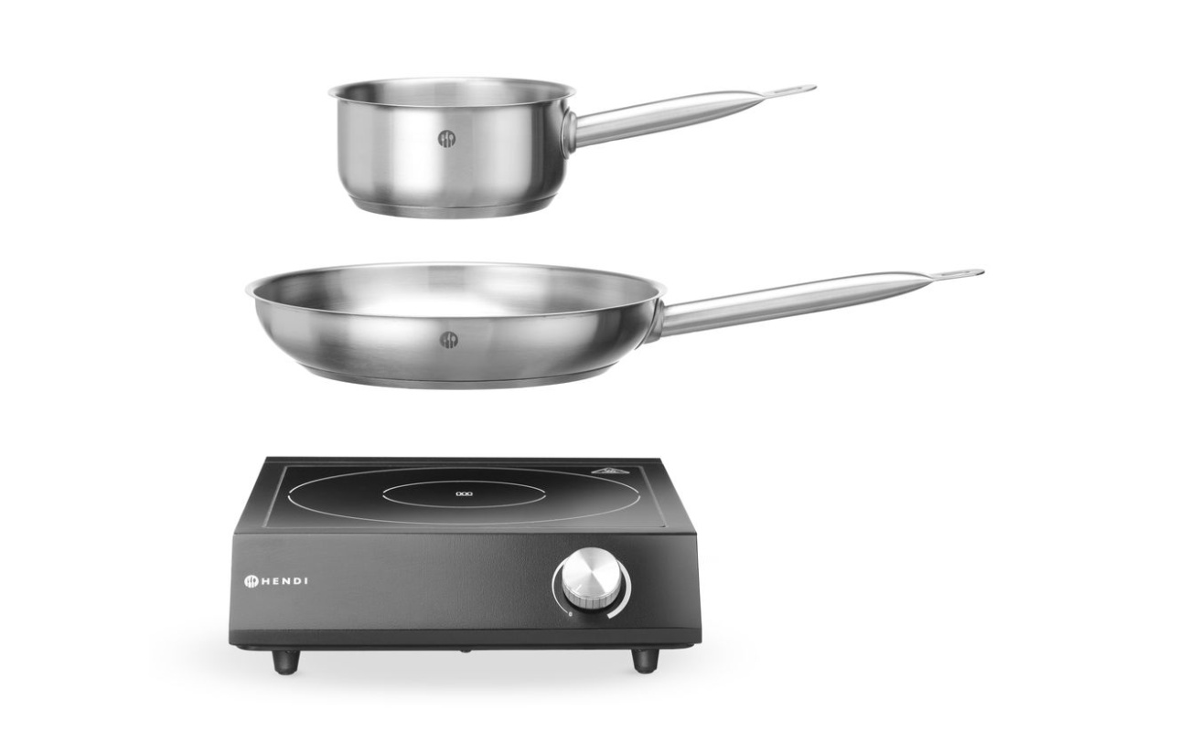 Set : Plaque de cuisson à induction 3500W + casserole + poêle_2