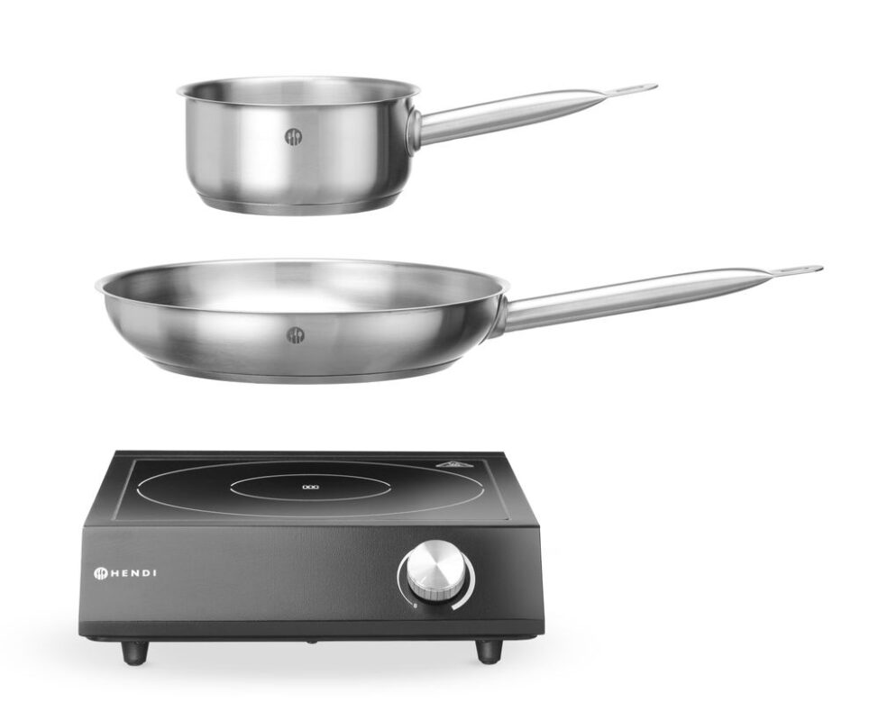 Set : Plaque de cuisson à induction 3500W + casserole + poêle_2