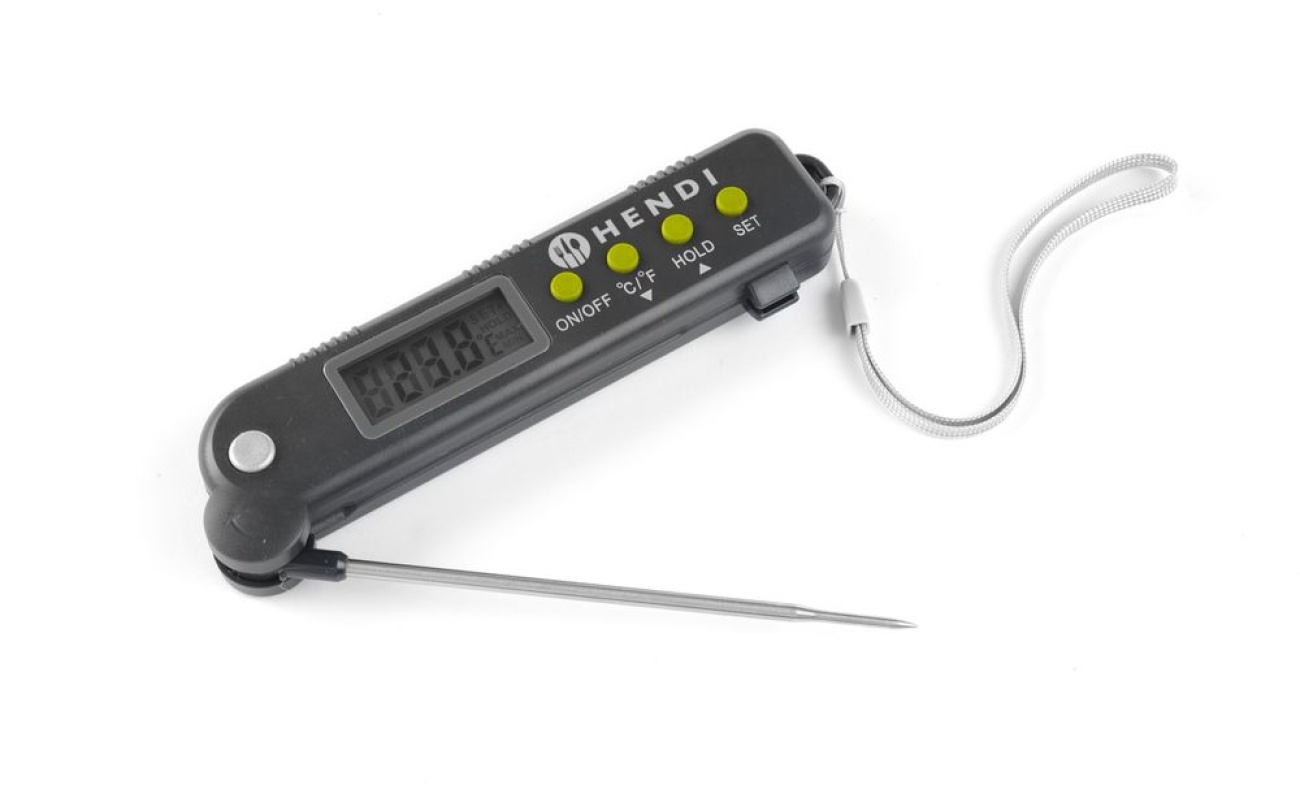Thermomètre avec sonde repliable