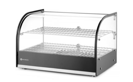 Vitrine de table chauffante deux niveaux_2