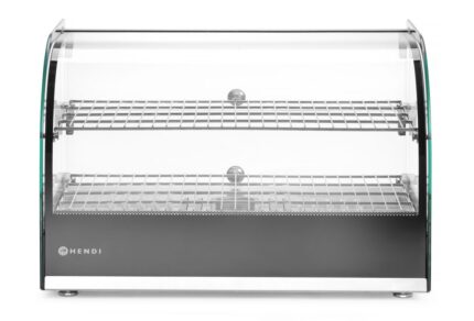 Vitrine de table chauffante deux niveaux