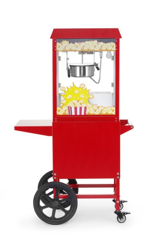 Machine à pop-corn avec chariot