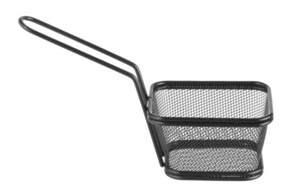 Paniers à frites miniatures empilables noirs