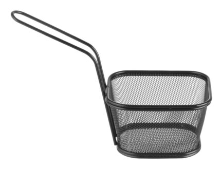 Paniers à frites miniatures empilables noirs