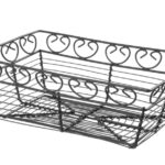 Corbeille en fil deco rectangulaire