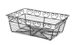 Corbeille en fil deco rectangulaire
