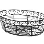 Corbeille en fil deco ovale