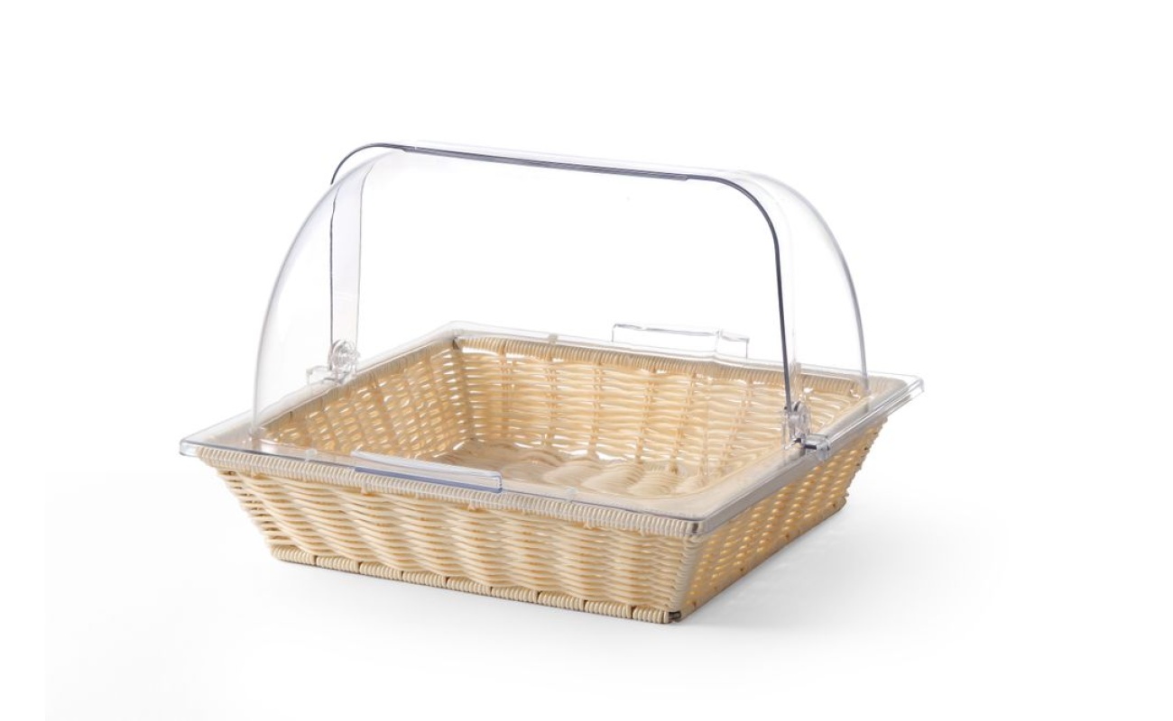 Corbeille avec couvercle rolltop