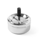 Cendrier avec bouton poussoir