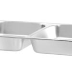 Bac GN 1/1 pour chafing dish avec 2 compartiments