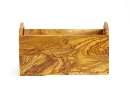 Boîte à pain en bois d'olivier