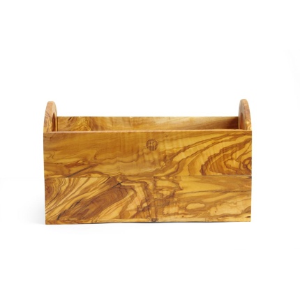 Boîte à pain en bois d'olivier
