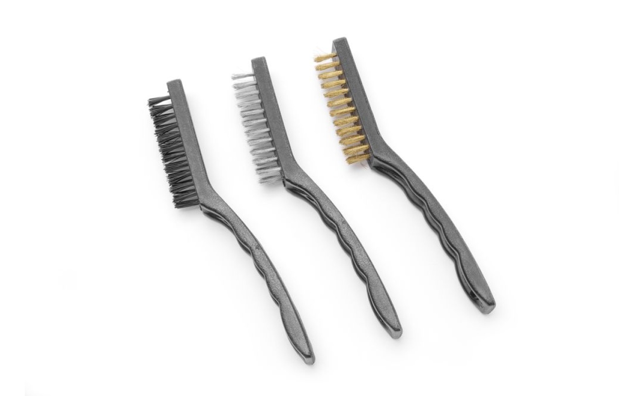 Set de brosses métalliques étroites - 3 pièces