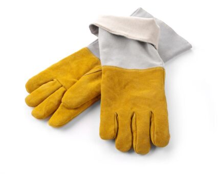 Gants barbecue en cuir résistants à la chaleur - 2 pièces