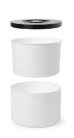 Seau à glaçons blanc double paroi_3
