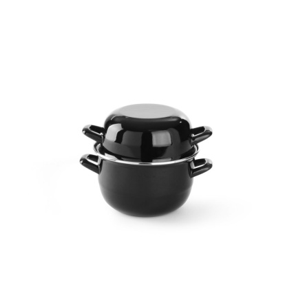 Cocotte à moules émaillée - avec couvercle