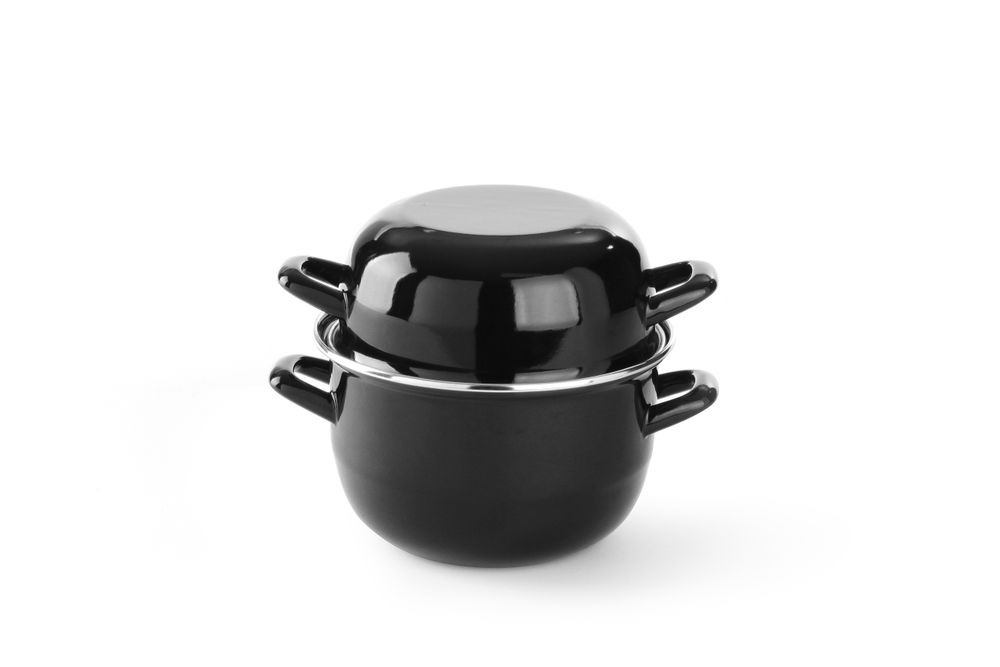 Cocotte à moules émaillée - avec couvercle