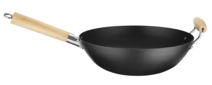 Wok avec manche en bois_2