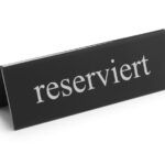 Chevalet de table réservé