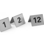 Chevalets de table numérotés