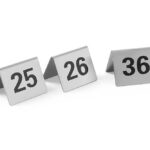 Chevalets de table numérotés