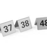 Chevalets de table numérotés