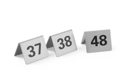 Chevalets de table numérotés