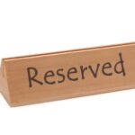 Chevalet de table réservé