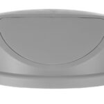 Couvercle poussoir pour poubelle ronde