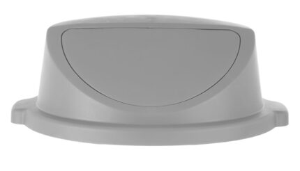 Couvercle poussoir pour poubelle ronde