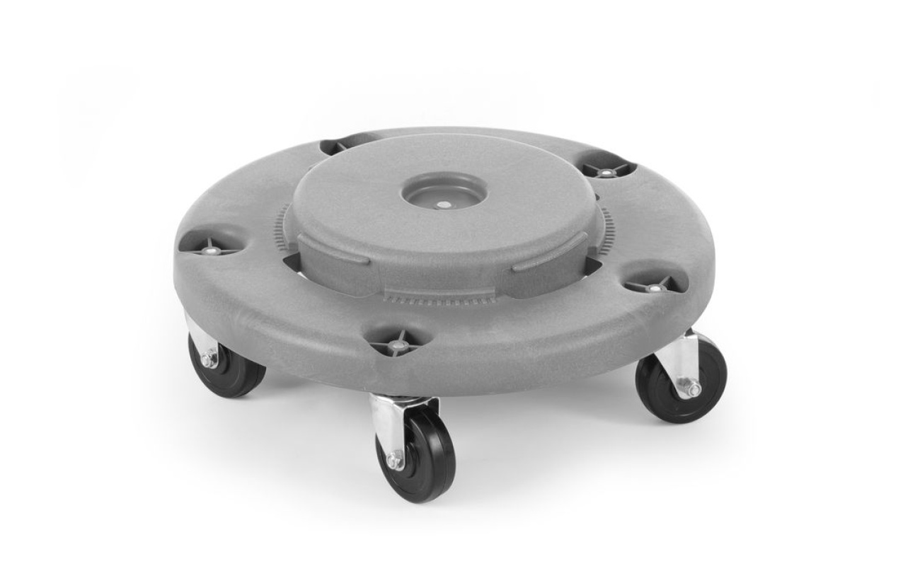 Trolley pour poubelle ronde