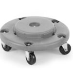 Trolley pour poubelle ronde