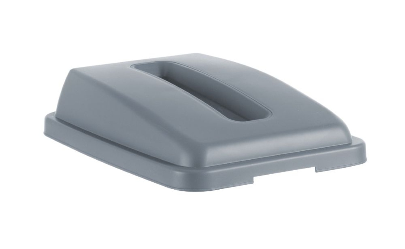 Couvercle avec ouverture pour poubelle étroite rectangulaire de 60 l