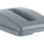 Couvercle avec ouverture pour poubelle étroite rectangulaire de 60 l