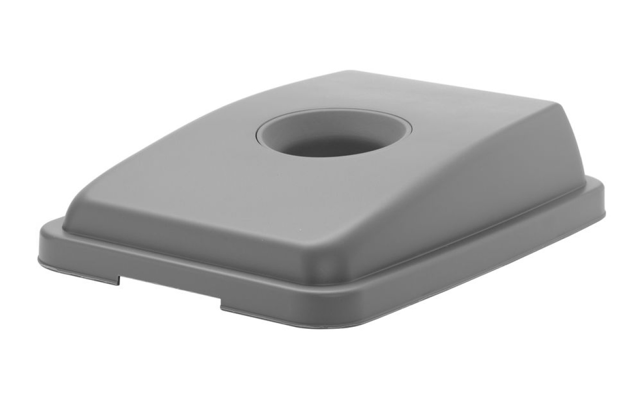 Couvercle avec ouverture pour poubelle étroite rectangulaire de 60 l