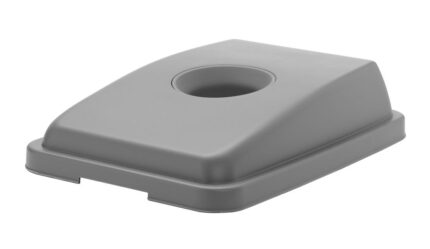 Couvercle avec ouverture pour poubelle étroite rectangulaire de 60 l