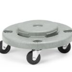 Trolley pour poubelle ronde
