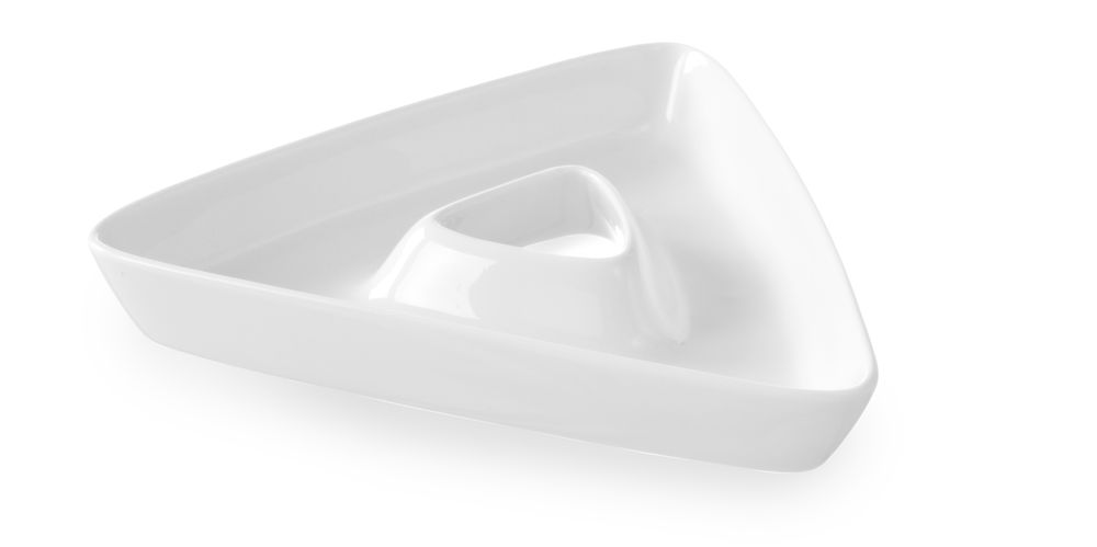 Assiette triangulaire
